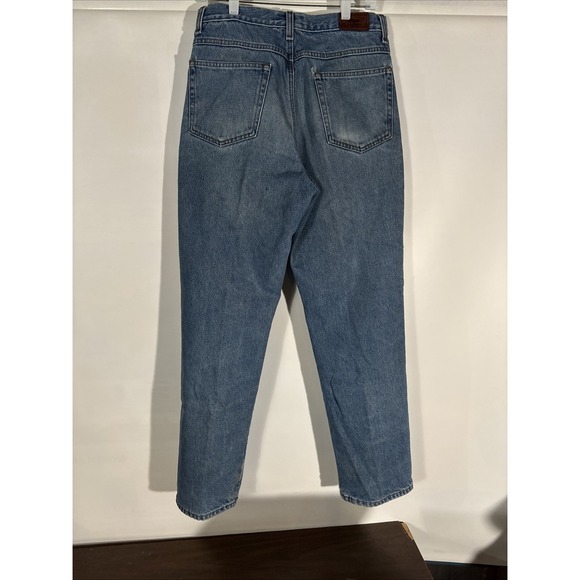 LL Bean Classic Fit Jeans Mens 32x32 Flannel Lined Straight Denim Workwear Vtg - Picture 7 of 14